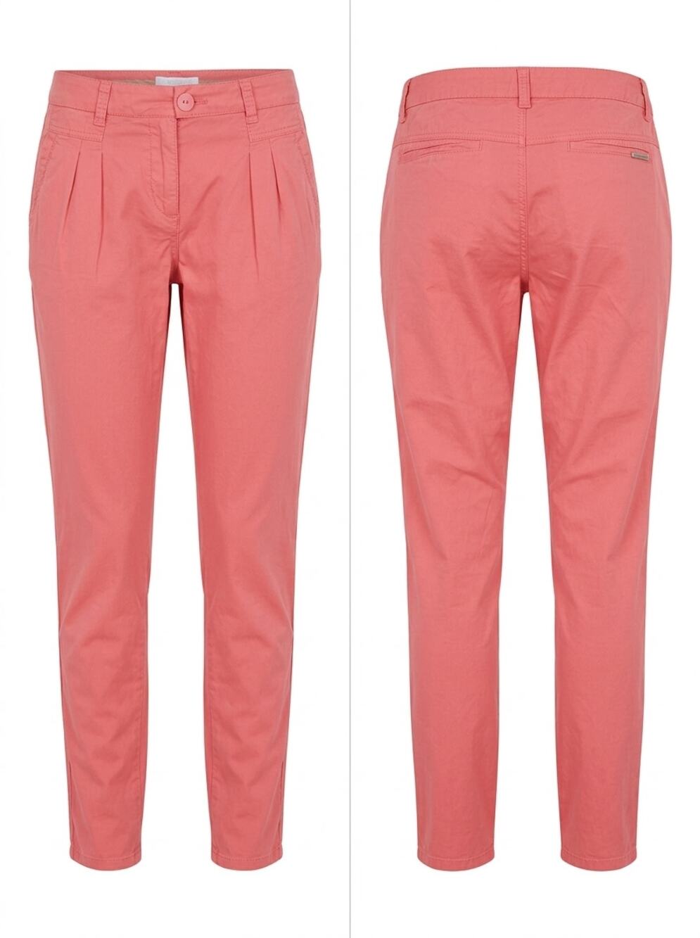 Promod 224-14 Pink Tapered Chino Pants Women Size 4